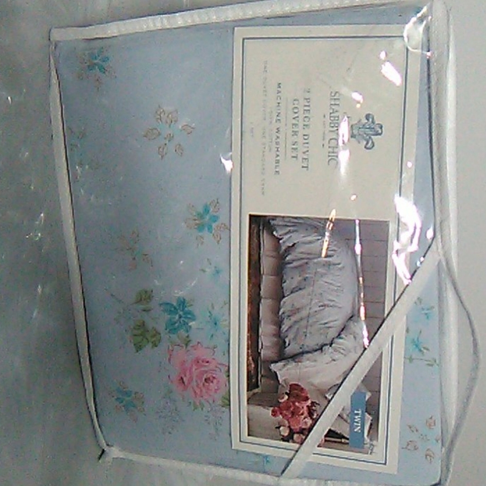 Shabby chic 2 piece duvet cover set twin  floral